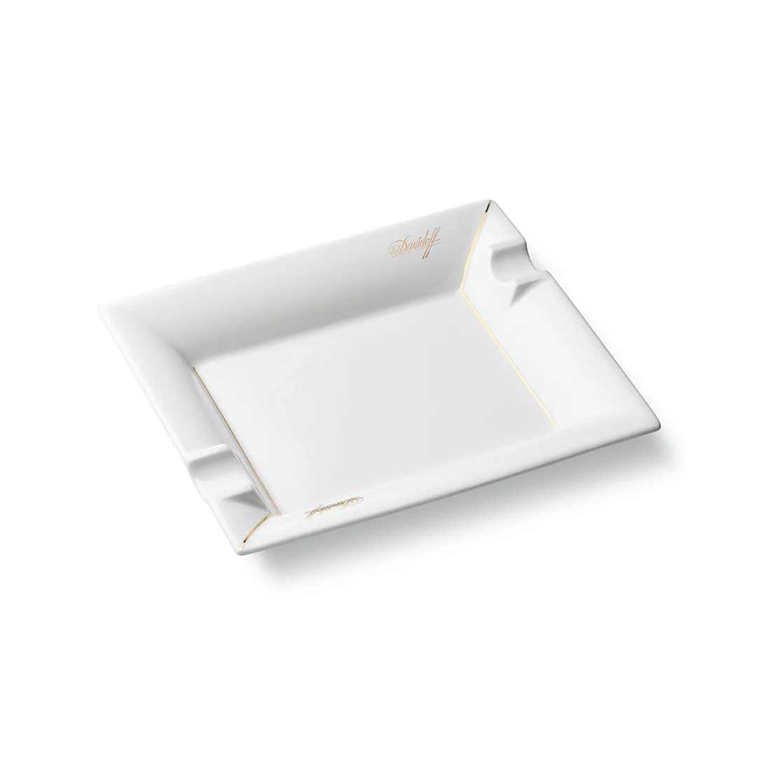 Davidoff 2 Cigar Rectangular Porcelain Ashtray