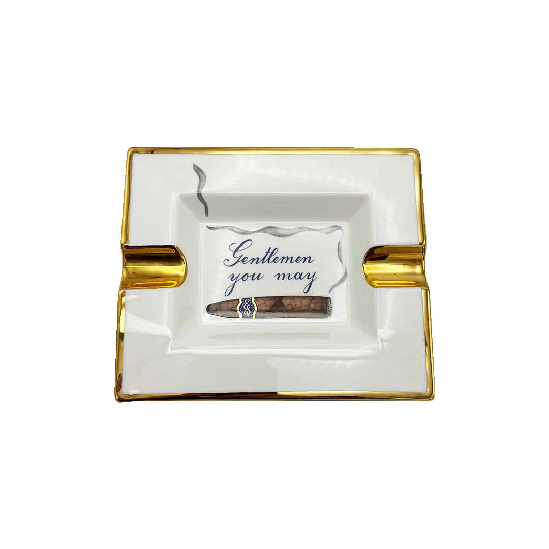 Edward Sahakian - “Gentlemen You May” Ashtray - Blue - Image 2