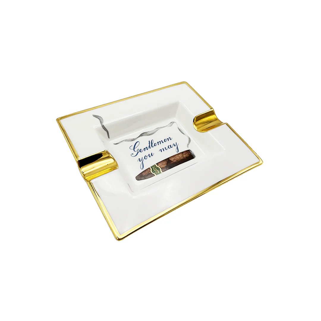 Edward Sahakian - “Gentlemen You May” Ashtray - Green