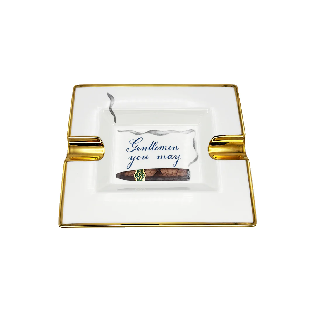 Edward Sahakian - “Gentlemen You May” Ashtray - Green - Image 2