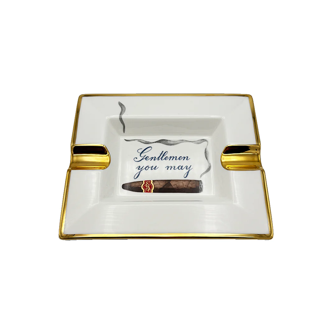 Edward Sahakian - “Gentlemen You May” Ashtray - Red - Image 2