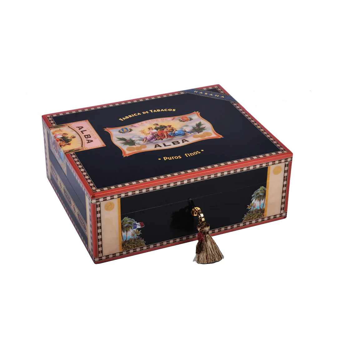 Elie Bleu Flor de Alba Black - 75 Count Humidor