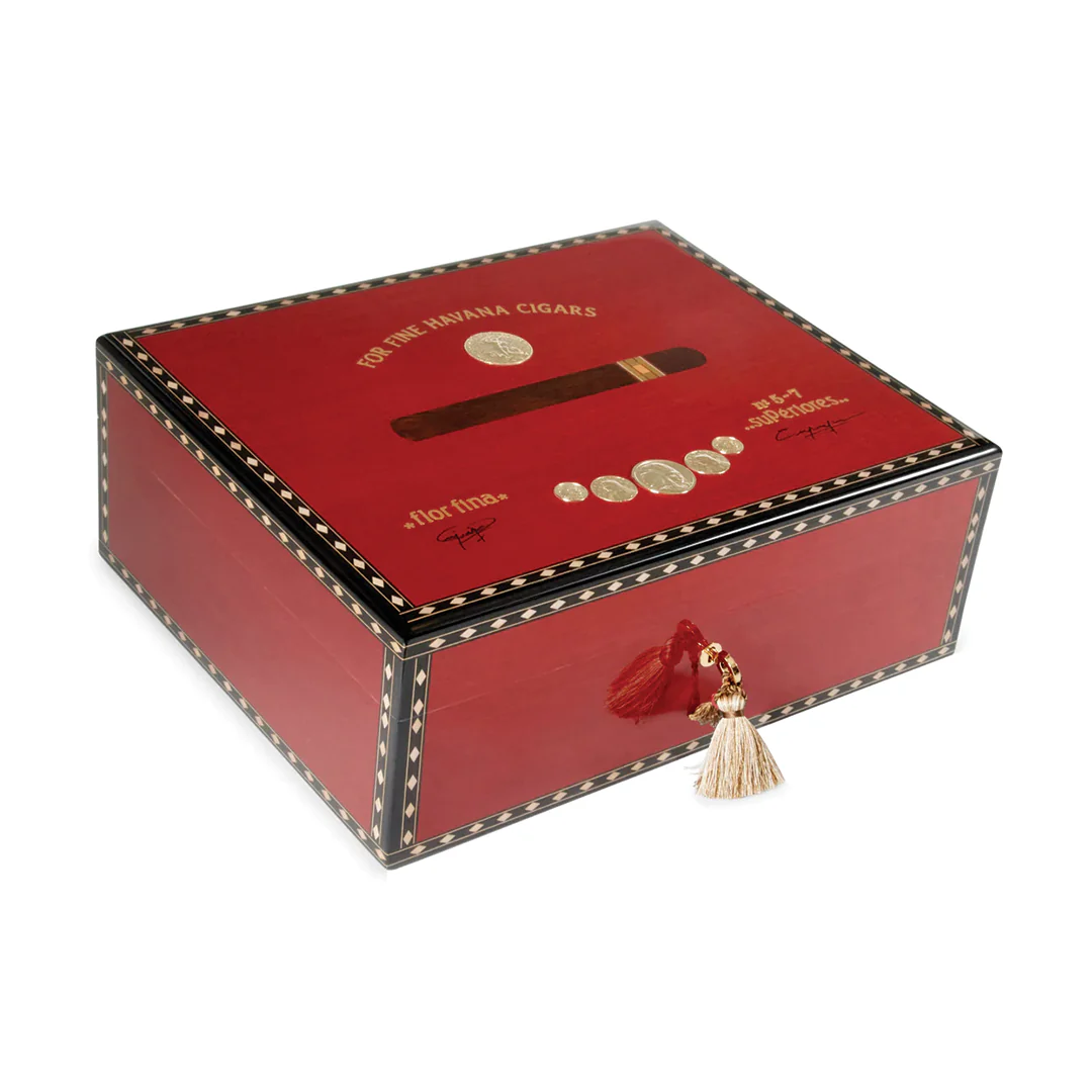 Elie Bleu Medals Red Sycamore - 120 Count Humidor
