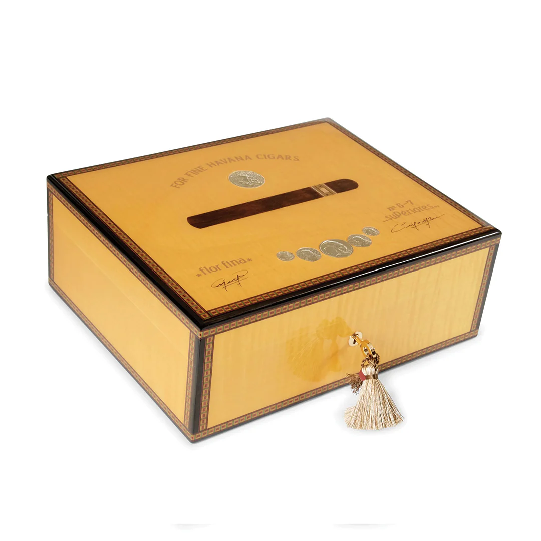 Elie Bleu Medals Yellow Sycamore - 75 Count Humidor