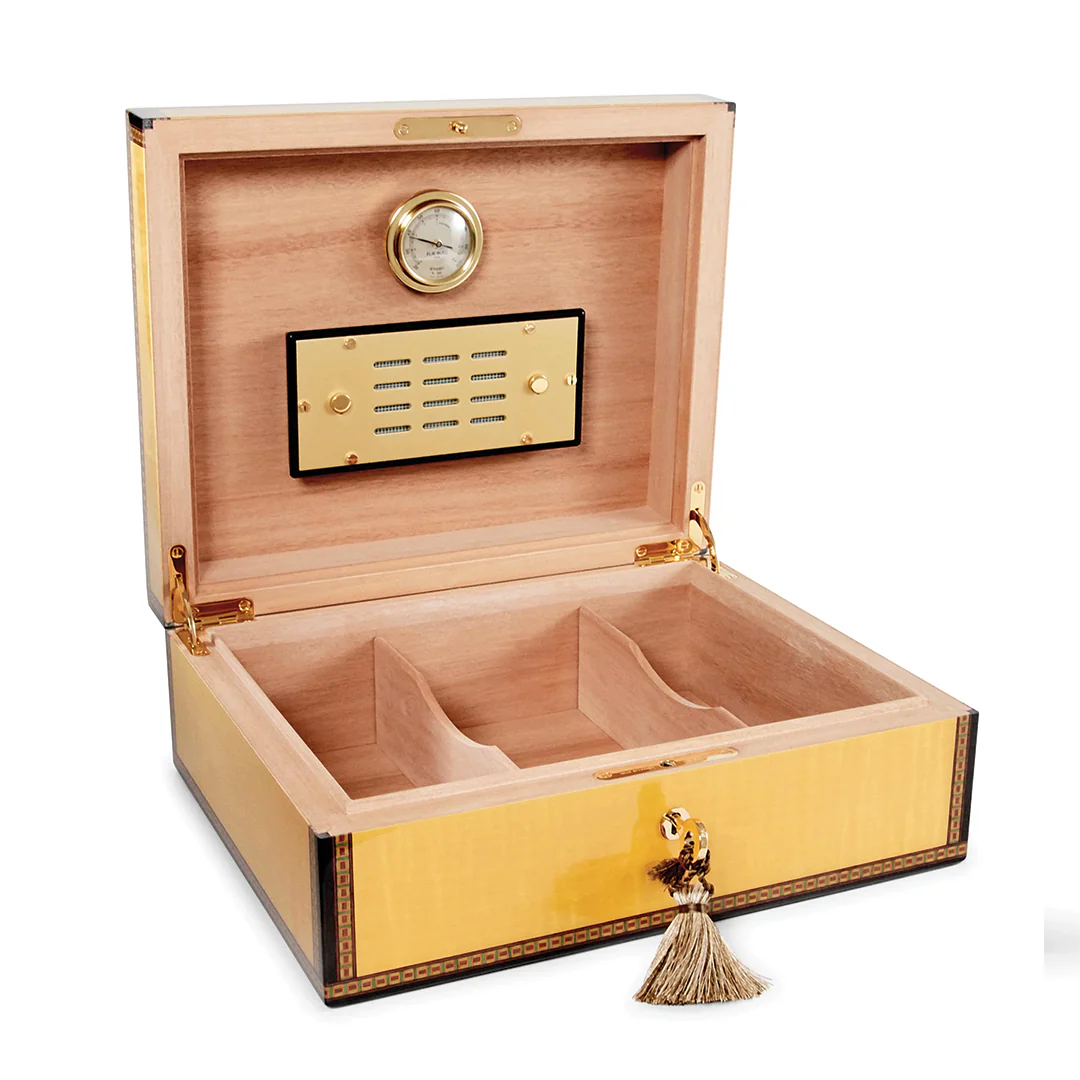 Elie Bleu Medals Yellow Sycamore - 75 Count Humidor - Image 2