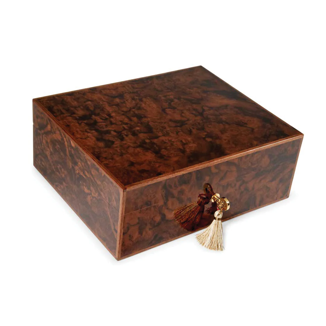 Elie Bleu Walnut Burl - 75 Count Humidor