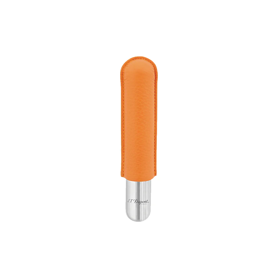 S.T. Dupont Orange Grain 1 Cigar Case