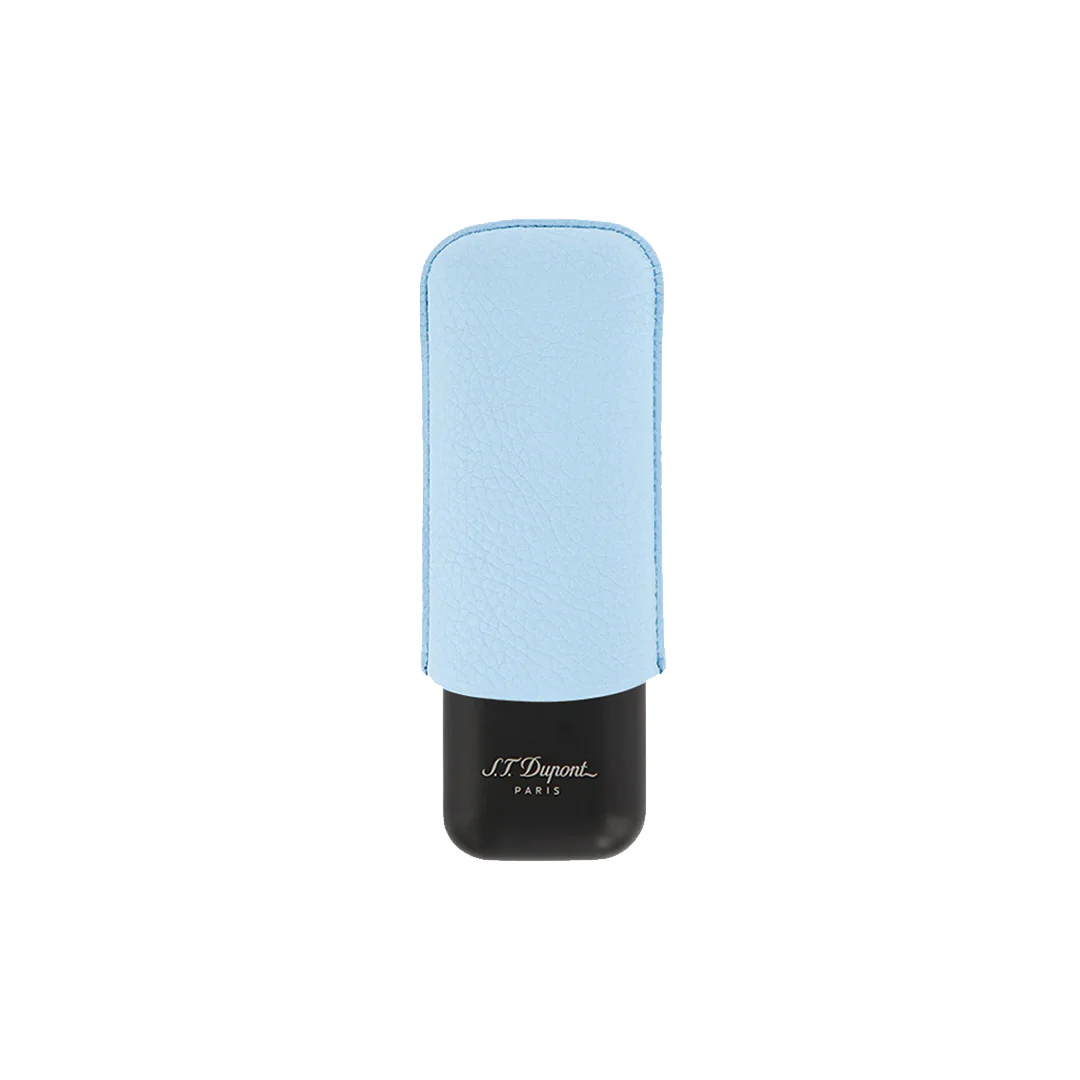 S.T. Dupont Turquoise Grain & Matt Black 2 Cigar Case