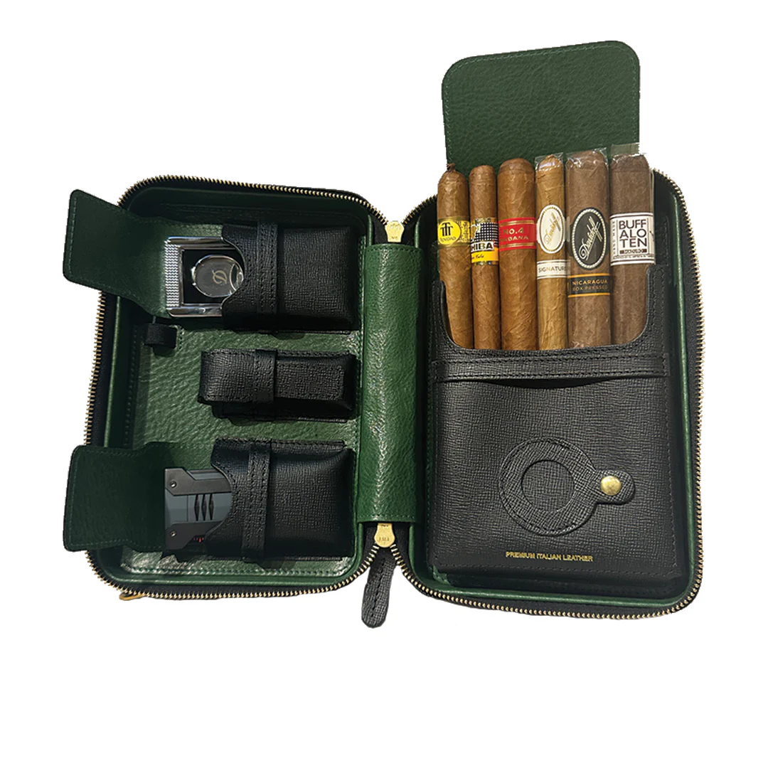 The Cigar Holder Nexus Case - Black & Green